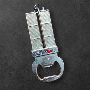 Rare 9/11 Twin Towers Bottle Opener NYC Souvenir w/ FREE “Never Forget” Tote Bag